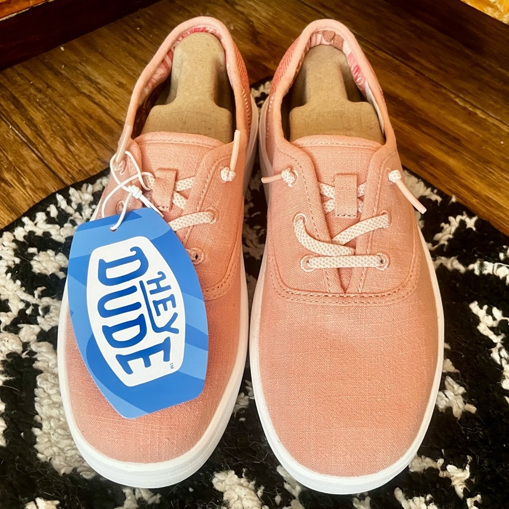 NWT: Hey Dude Sneakers - Conway Craft Women’s 8 - Pink